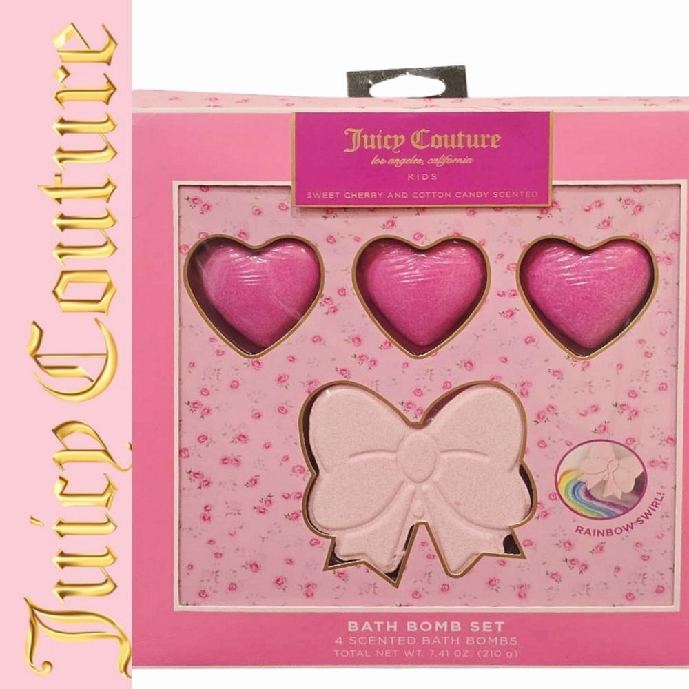 Juicy Couture Bow‎ & Heart-Shaped Bath Bomb Set